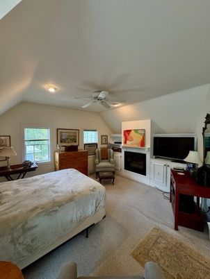 Bedroom, Fireplace, Interior, Recessed Lighting