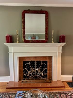 Fireplace, Interior, Wood Texture Flooring