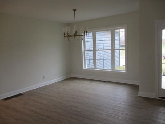 Empty room, Interior, Pendant Lights, Wood Texture Flooring