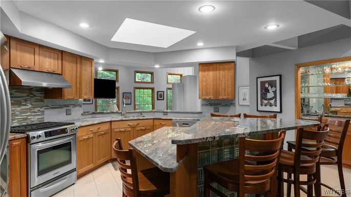 Interior, Kitchen, Recessed Lighting, Stainless Steel Appliances