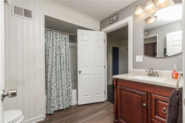 Bathroom, Interior, Wood Texture Flooring