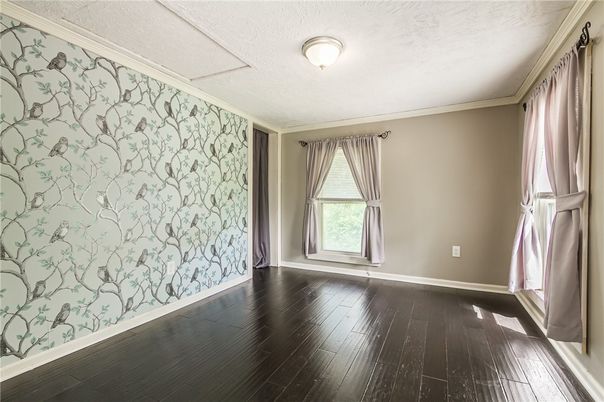 Empty room, Interior, Wood Texture Flooring