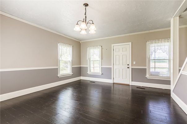 Chandelier, Empty room, Interior, Wood Texture Flooring