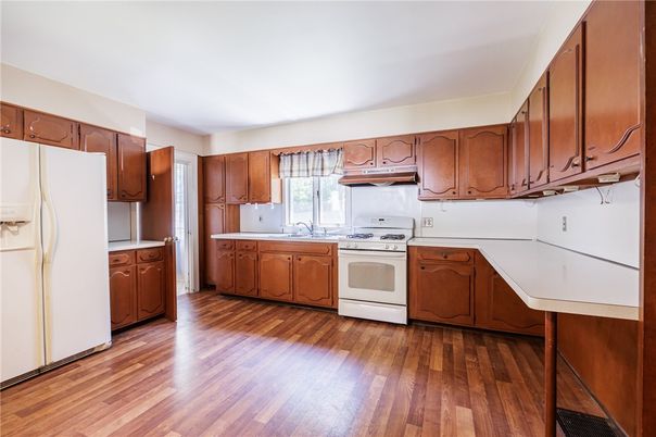 Interior, Kitchen, Wood Texture Flooring