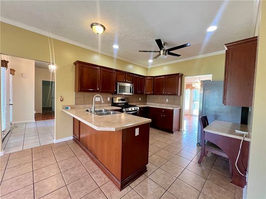Interior, Kitchen, Recessed Lighting, Stainless Steel Appliances