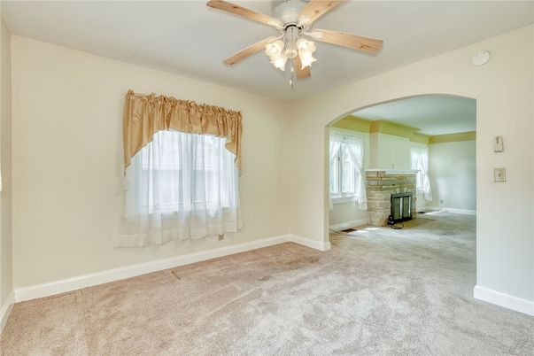 Empty room, Fireplace, Interior