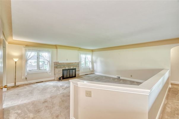 Empty room, Fireplace, Interior