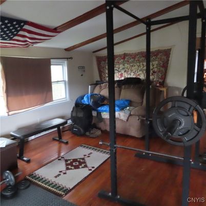 Fitness Equipment, Interior, Wood Texture Flooring
