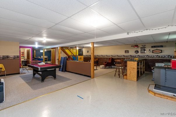 Billiard Table, Game Room, Interior