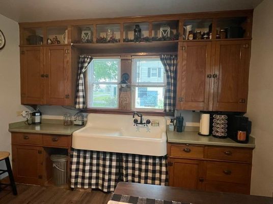 Interior, Kitchen, Wood Texture Flooring