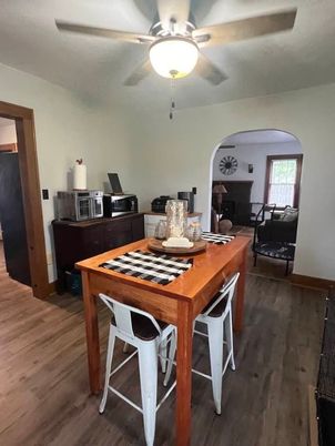 Dining room, Interior, Wood Texture Flooring