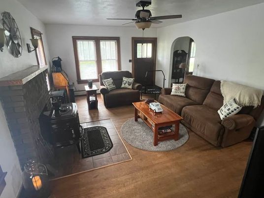 Fireplace, Interior, Living room, Wood Texture Flooring