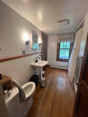Bathroom, Interior, Wood Texture Flooring