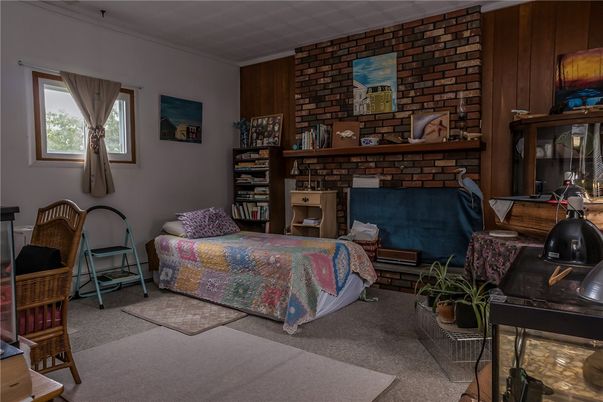 Bedroom, Fireplace, Interior, Stone Walls