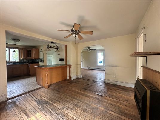 Interior, Kitchen, Wood Texture Flooring