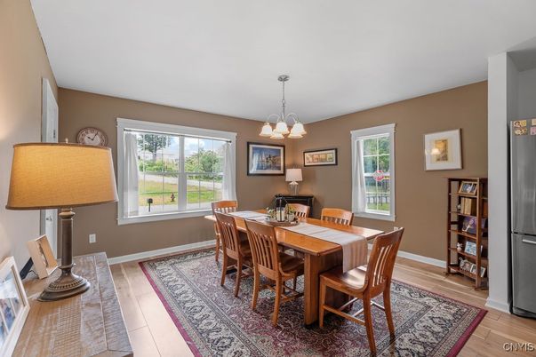 Chandelier, Dining room, Interior, Pendant Lights, Wood Texture Flooring