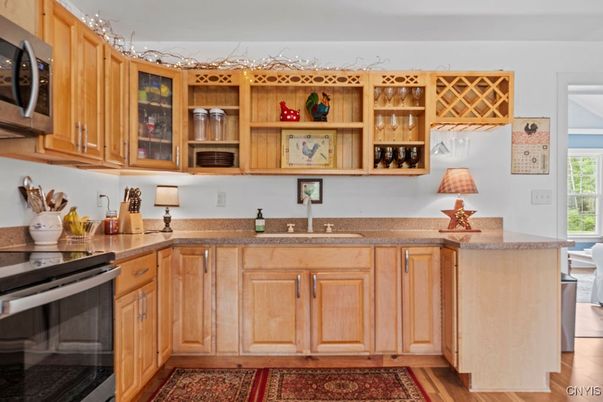Interior, Kitchen, Wood Texture Flooring