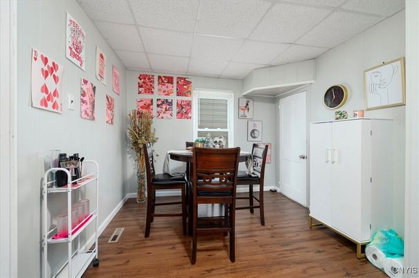 Dining room, Interior, Wood Texture Flooring