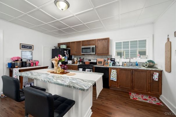 Interior, Kitchen, Wood Texture Flooring