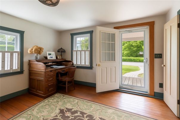 Home Office, Interior, Wood Texture Flooring