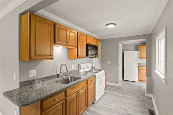 Interior, Kitchen, Wood Texture Flooring