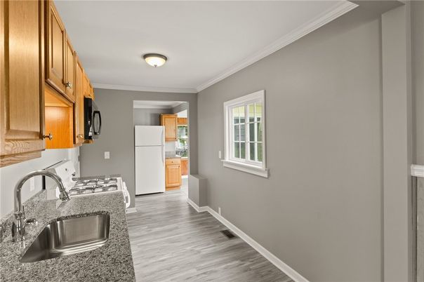 Interior, Kitchen, Wood Texture Flooring