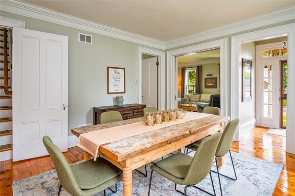 Dining room, Interior, Wood Texture Flooring