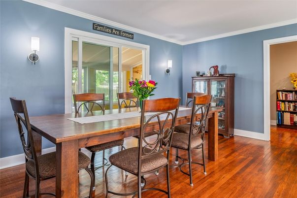 Dining room, Interior, Wood Texture Flooring
