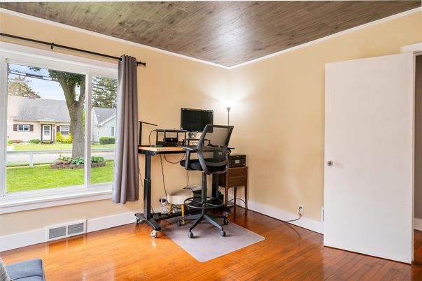 Home Office, Interior, Wooden Ceilings, Wood Texture Flooring