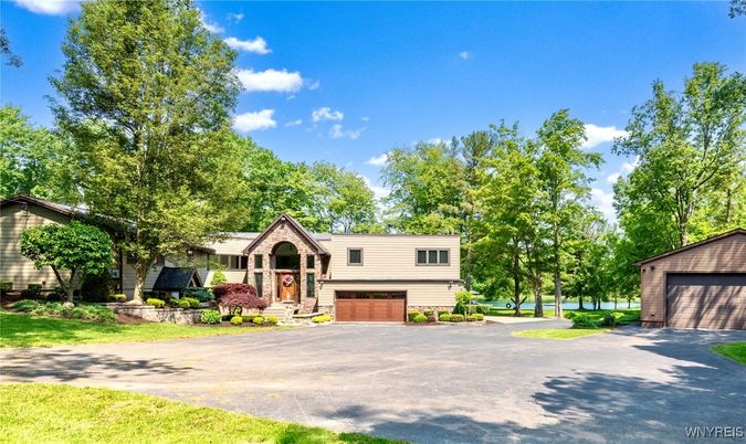 Attached, Backyard, Exterior, Facade, Raised Ranch