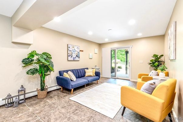 Interior, Living room, Recessed Lighting