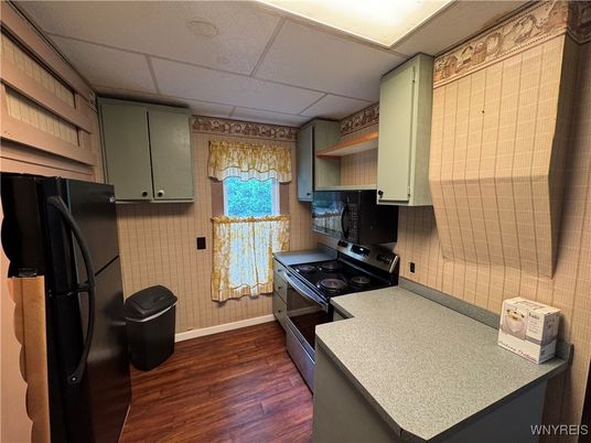 Interior, Kitchen, Wood Texture Flooring