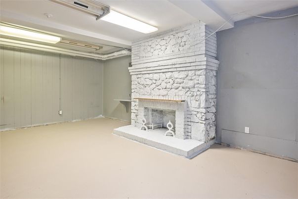 Empty room, Fireplace, Interior, Stone Walls