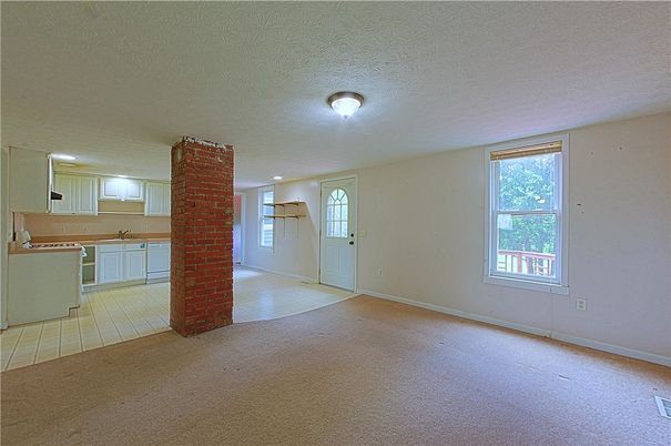 Empty room, Interior, Kitchen, Stone Walls