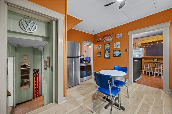 Interior, Kitchen, Wood Texture Flooring