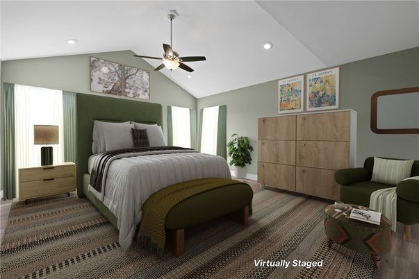 Bedroom, Interior, Recessed Lighting