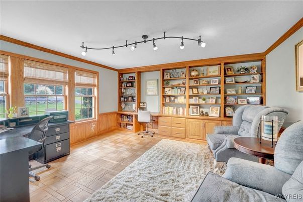 Home Office, Interior, Wood Texture Flooring