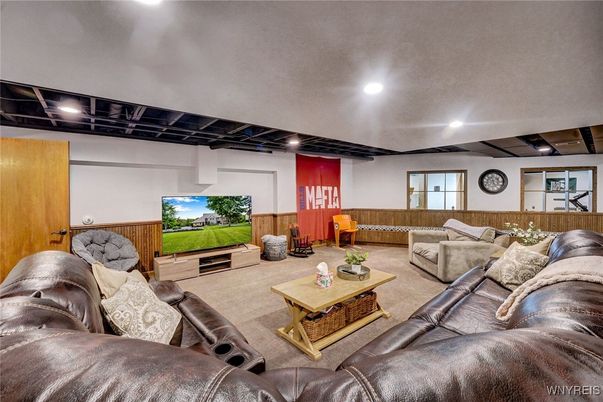 Interior, Living room, Recessed Lighting