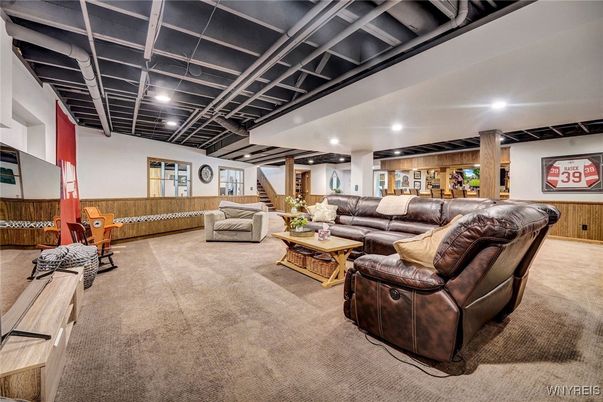 Interior, Living room, Recessed Lighting