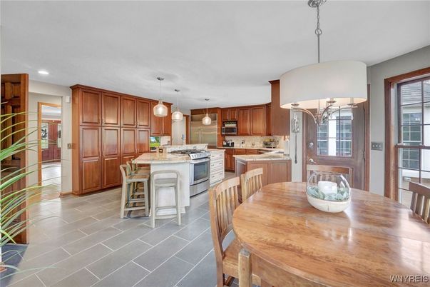 Dining room, Interior, Kitchen, Pendant Lights, Recessed Lighting