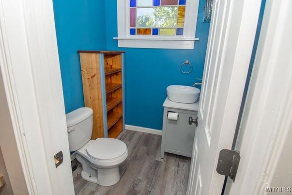 Bathroom, Interior, Wood Texture Flooring