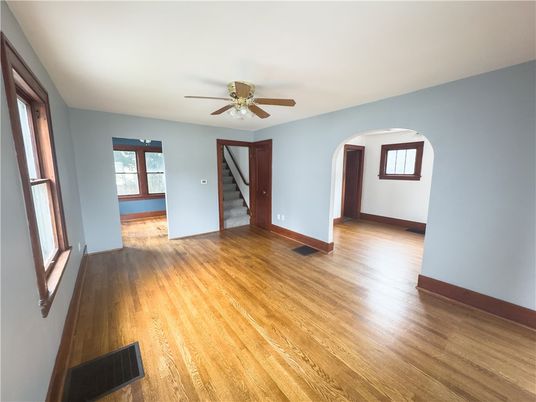 Empty room, Interior, Wood Texture Flooring