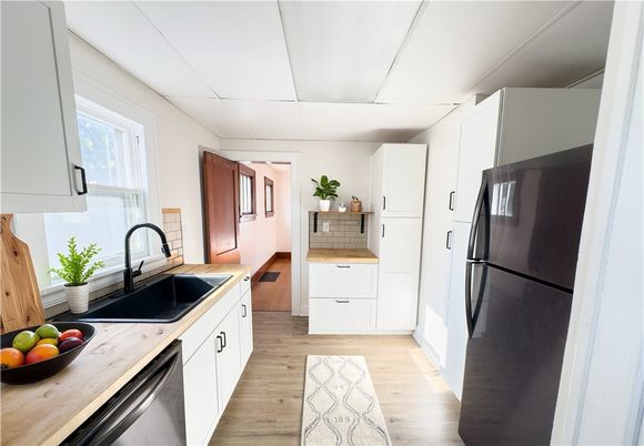 Interior, Kitchen, Wood Texture Flooring
