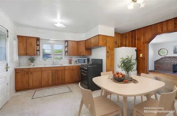 Dining room, Interior, Kitchen