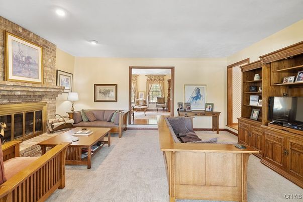 Fireplace, Interior, Living room, Recessed Lighting