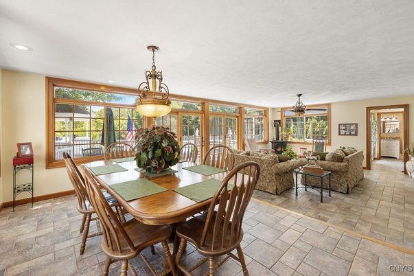 Dining room, Interior, Living room, Pendant Lights, Recessed Lighting