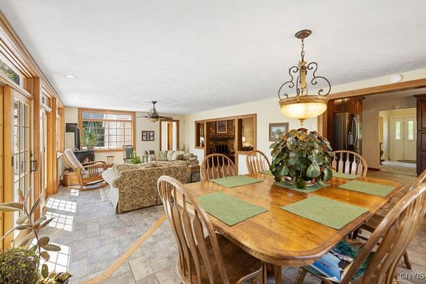 Dining room, Interior, Living room, Pendant Lights, Recessed Lighting