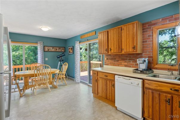 Dining room, Interior, Kitchen, Stone Walls
