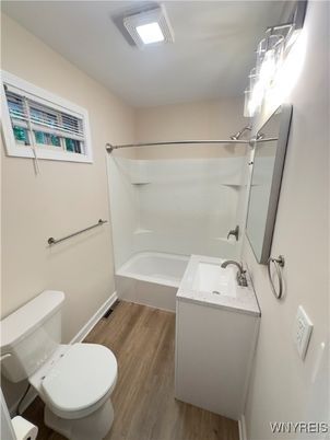 Bathroom, Interior, Wood Texture Flooring