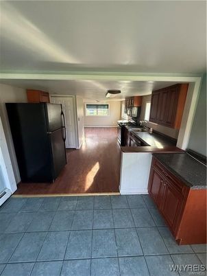 Interior, Kitchen, Wood Texture Flooring